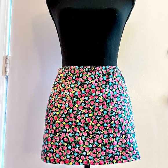 Intimately Free People Floral Mini Skirt - Picture 1 of 4